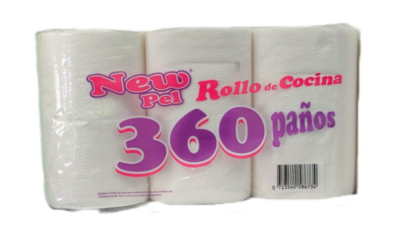 Rollo de cocina New Pel 360 paños