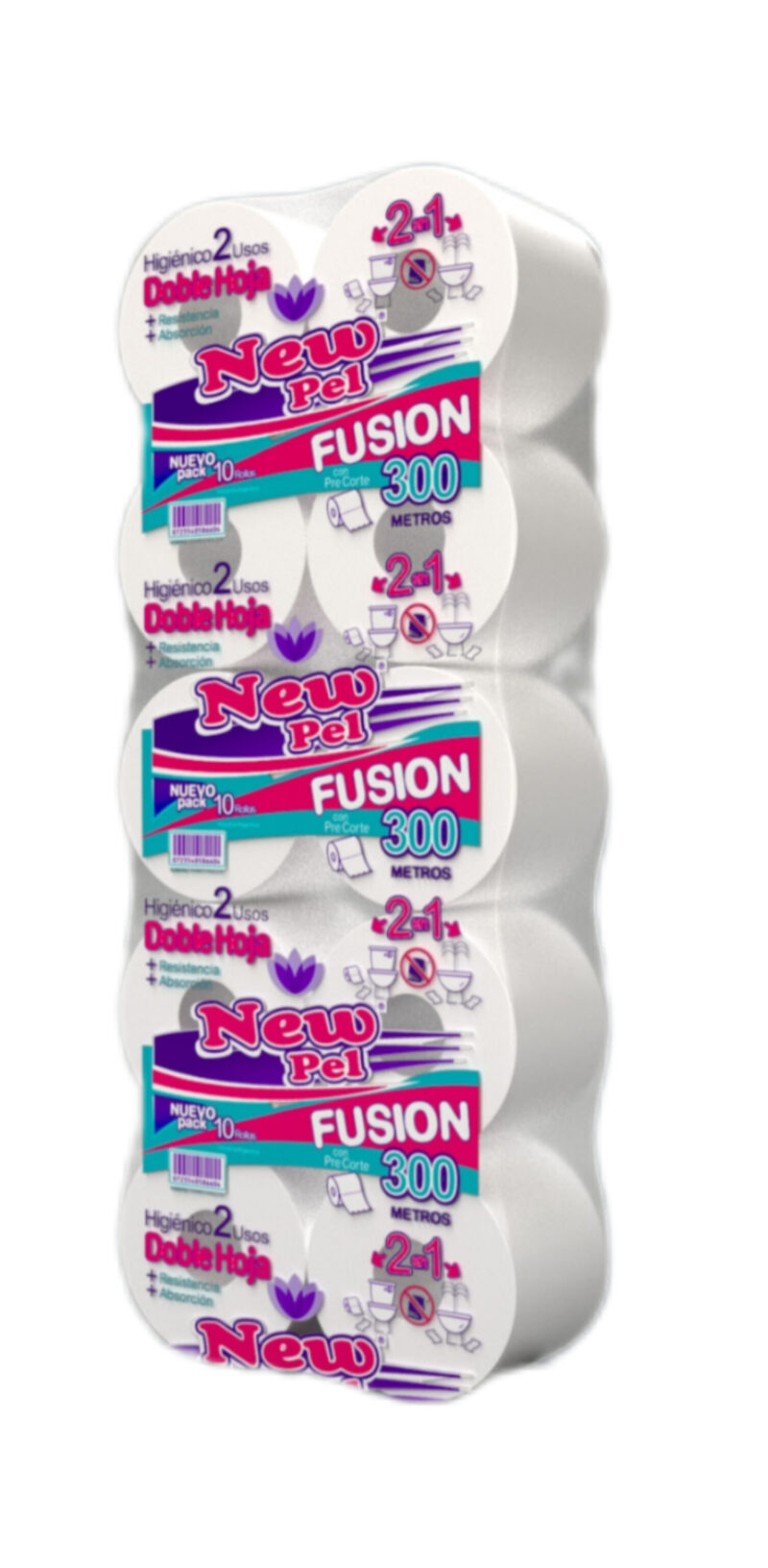 Papel Higiénico New Pel Fusion x10